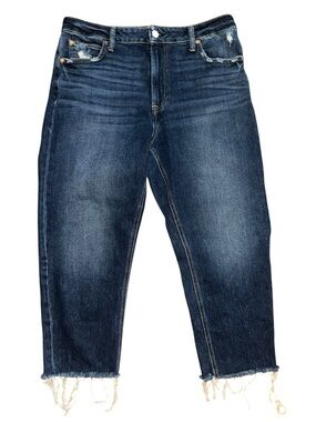 Gap Factory Cheeky Taper Ankle Jeans Womens 14 Short High Rise Distressed